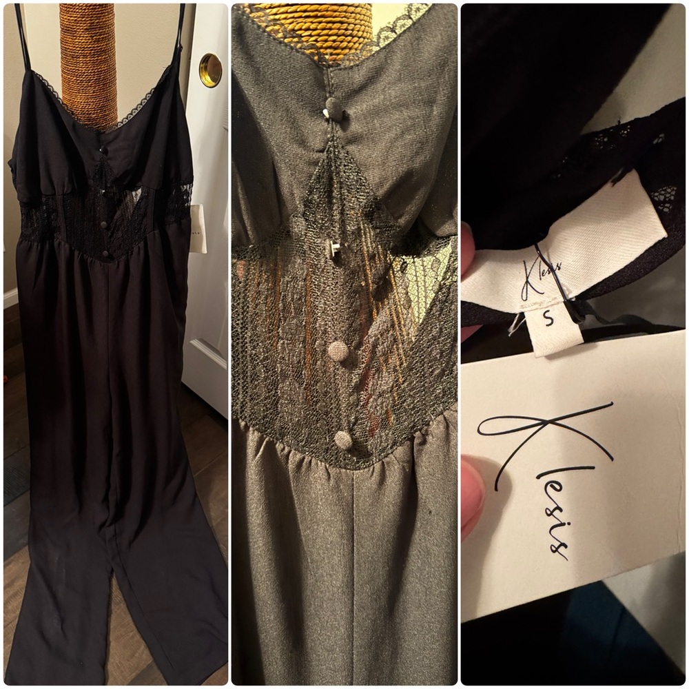 Klesis Black Lace Jumpsuit